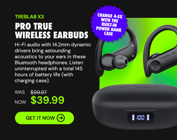 TREBLAB X3 Pro True Wireless Earbuds