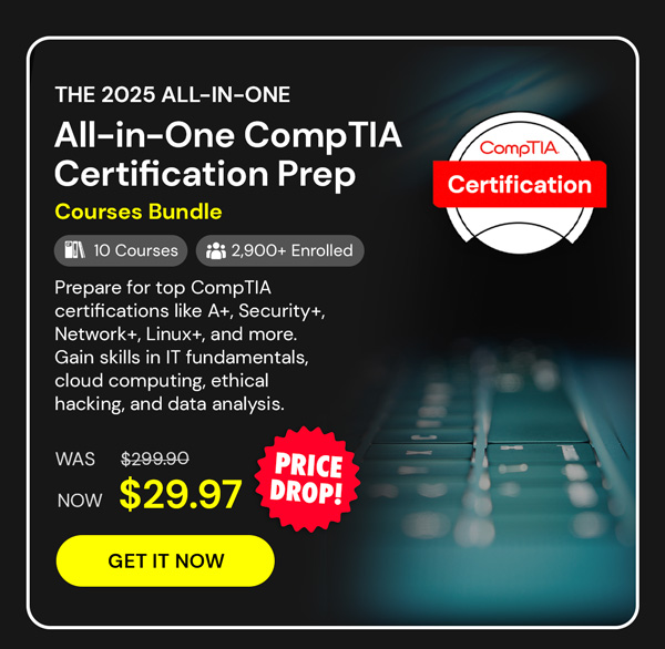The 2025 All-in-One CompTIA Certification Prep Courses Bundle