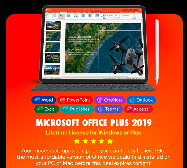 Microsoft Office 2019 for Windows or Mac | Lifetime License