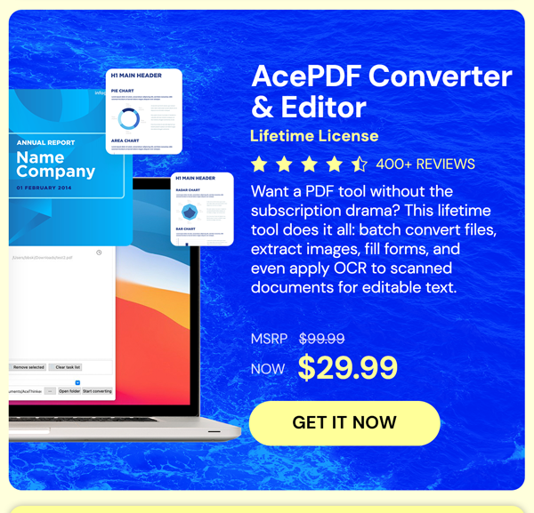AcePDF Converter & Editor: Lifetime License