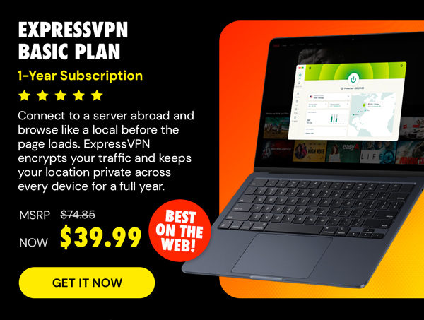 ExpressVPN Basic Plan: 1-Year Subscription