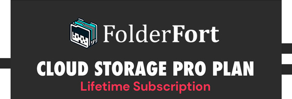 FolderFort 1TB Cloud Storage Pro Plan: Lifetime Subscription