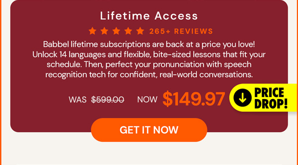 Babbel Language Learning: Lifetime Subscription (All Languages)