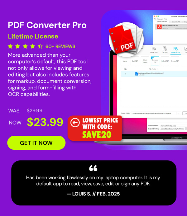 PDF Converter Pro: Lifetime License