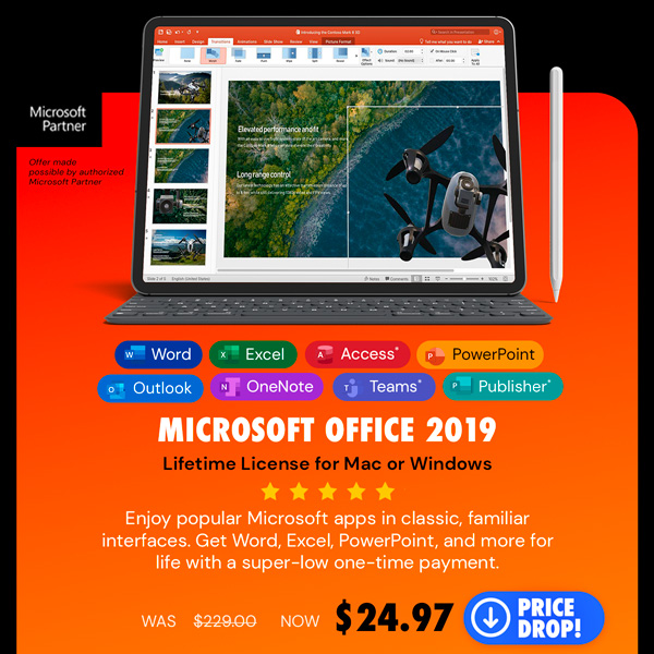 Microsoft Office 2019 for Windows or Mac | Lifetime License