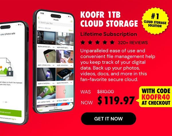 Koofr Cloud Storage: Lifetime Subscription (1TB)