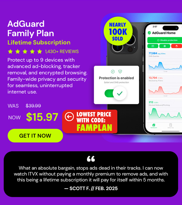 AdGuard Family Plan: Lifetime Subscription