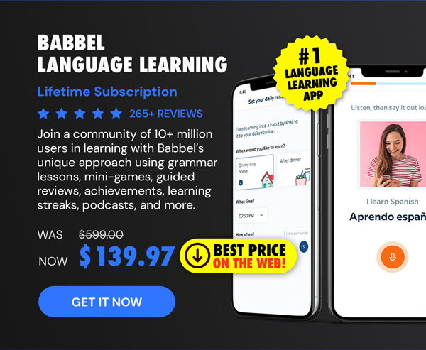 Babbel Language Learning: Lifetime Subscription (All Languages)