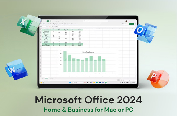 Microsoft Office 2024 Home & Business for Mac or PC