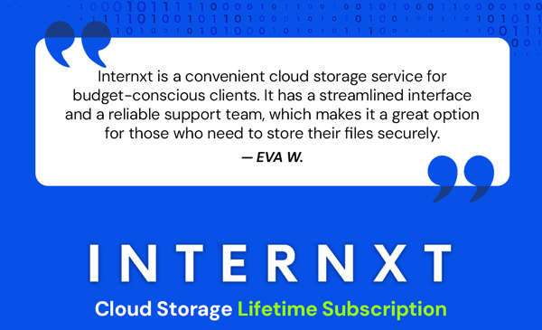Internxt Cloud Storage Lifetime Subscription: 10TB Plan