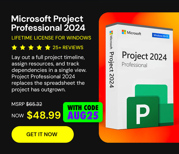 Microsoft Project Professional 2024: Lifetime License for Windows