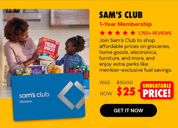 Sam's Club 1-Year Membership with Auto-Renew!