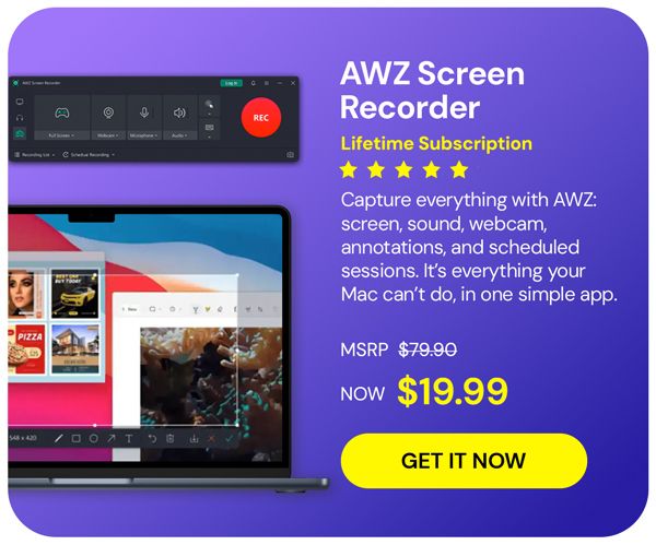 AWZ Screen Recorder: Lifetime Subscription