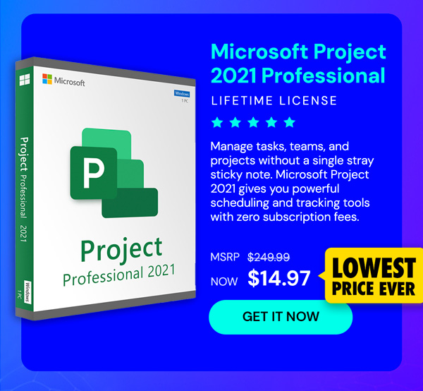 Microsoft Project 2021 Professional: Lifetime License for Windows