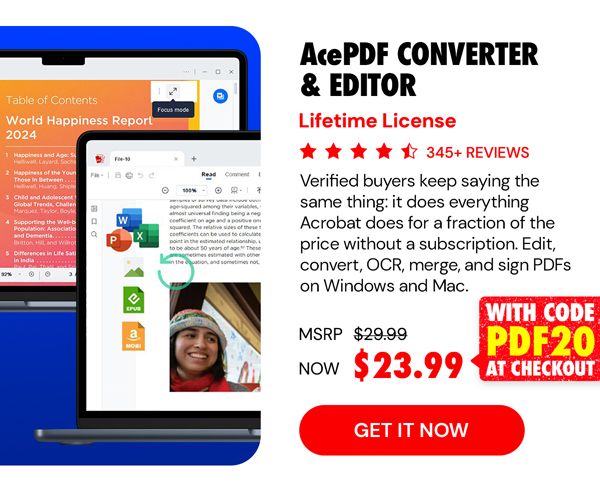 AcePDF Converter & Editor: Lifetime License
