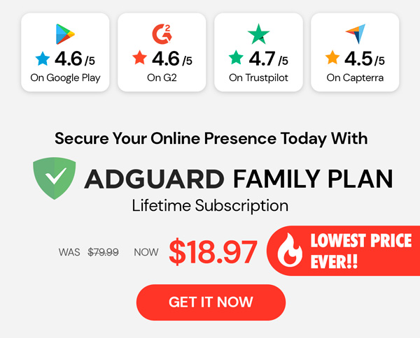 AdGuard Family Plan: Lifetime Subscription