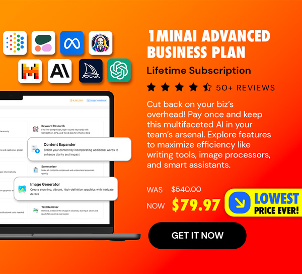 1minAI Advanced Business Plan Lifetime Subscription