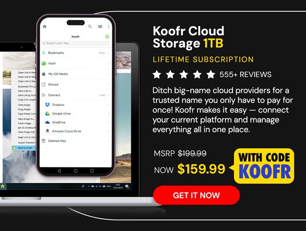 Koofr Cloud Storage: Lifetime Subscription (1TB)