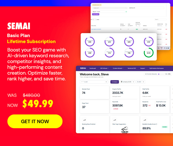 SEMAI Basic Plan Lifetime Subscription