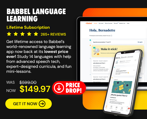 Babbel Language Learning: Lifetime Subscription (All Languages)