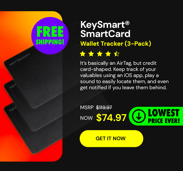 KeySmart® SmartCard - Works with Apple Find My (3-Pack)