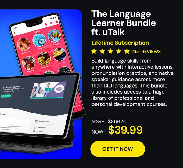 The Language Learner Lifetime Subscription Bundle ft. uTalk