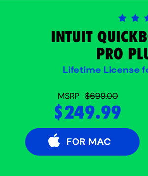 Intuit QuickBooks Desktop Pro Plus 2024 (1 User) for Mac: Lifetime License