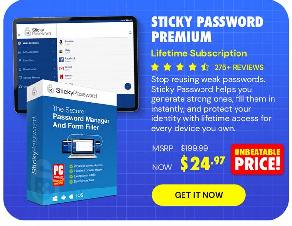 Sticky Password Premium: Lifetime Subscription