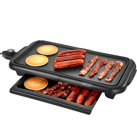 bella Electric Griddle with Warming Tray 