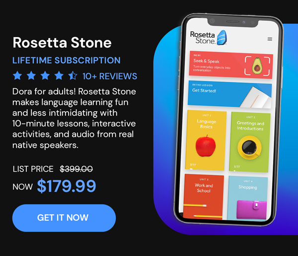 Rosetta Stone: Lifetime Subscription (All Languages)