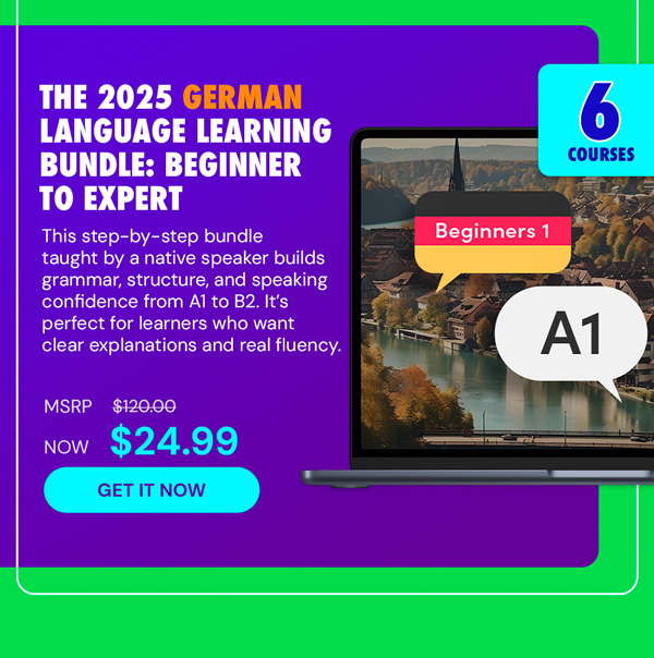 The 2025 German Language Learning Bundle: Beginner to Expert