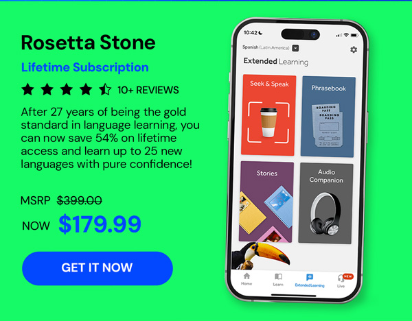 Rosetta Stone: Lifetime Subscription (All Languages)
