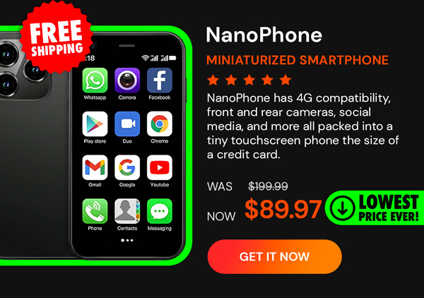 NanoPhone - A Miniaturized Smartphone Packed with Mega Features!