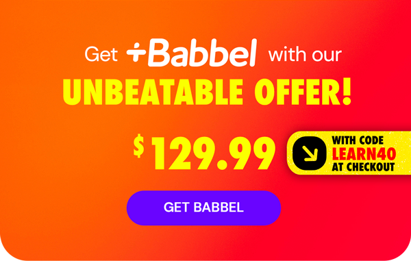 Babbel Language Learning: Lifetime Subscription (All Languages)