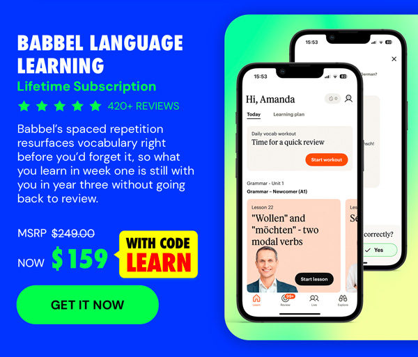 Babbel Language Learning: Lifetime Subscription (All Languages)