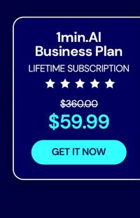 1minAI: Lifetime Subscription (Business Plan)