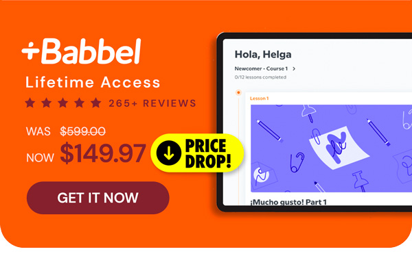 Babbel Language Learning: Lifetime Subscription (All Languages)