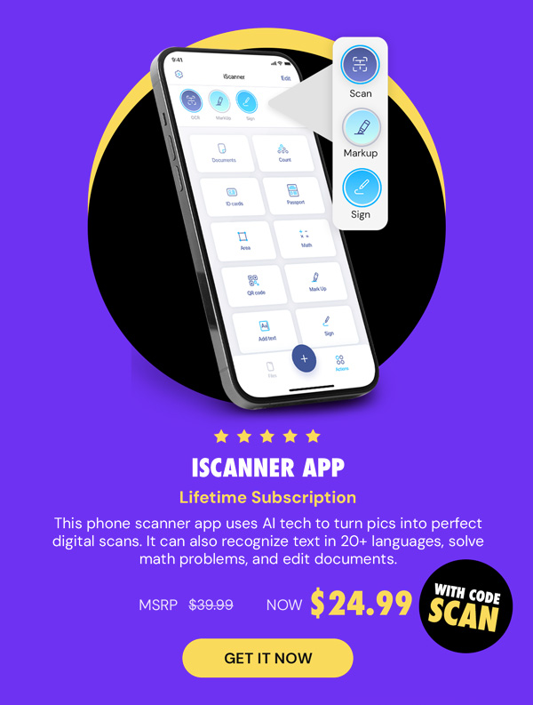 iScanner App: Lifetime Subscription