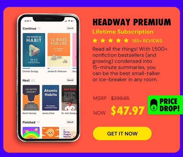 Headway Premium: Lifetime Subscription