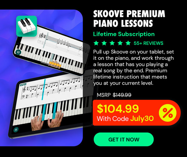 Skoove Premium Piano Lessons: Lifetime Subscription