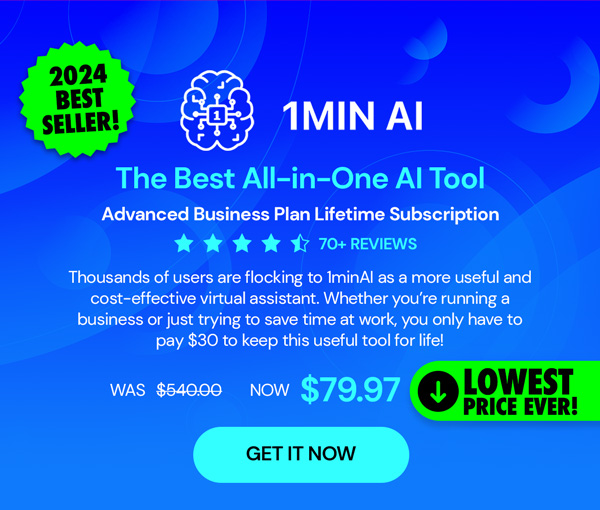 1minAI Advanced Business Plan Lifetime Subscription
