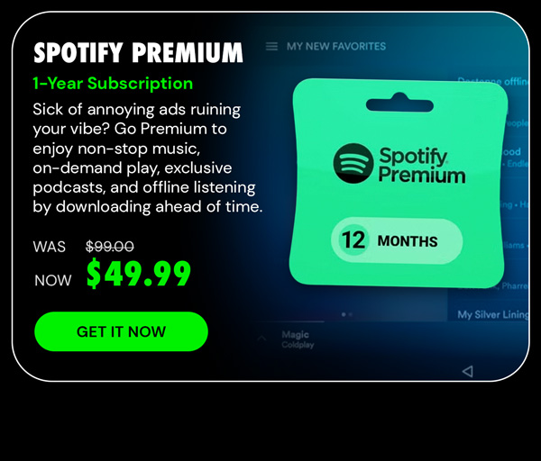 Spotify Premium: 1-Year Subscription Account