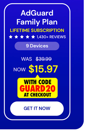 AdGuard Family Plan: Lifetime Subscription