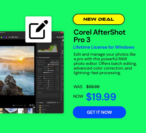 Corel AfterShot Pro 3: CD Key [Lifetime for 1 PC]