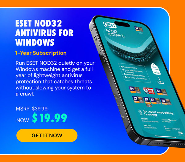 ESET NOD32 Antivirus for Windows (1-Year)