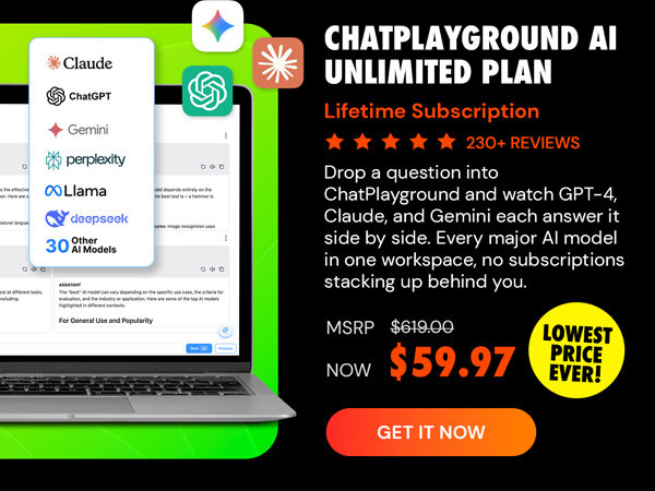 ChatPlayground AI: Lifetime Subscription (Unlimited Plan)