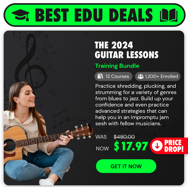 The 2024 Guitar Lessons Training Bundle