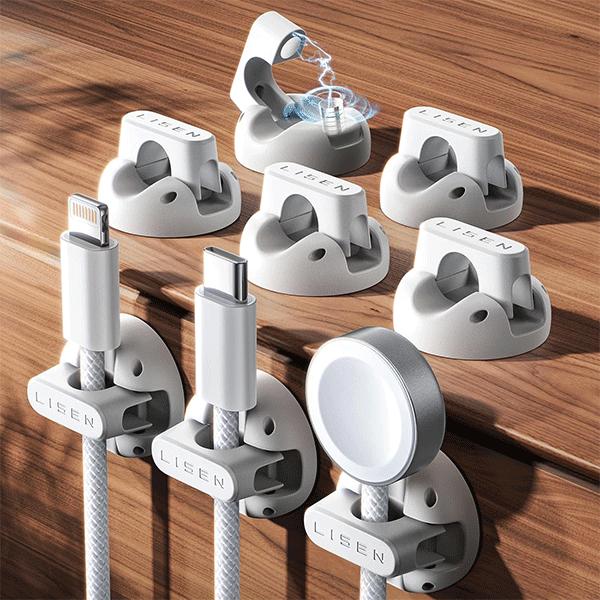 Magnetic Cable Clips (8-Pack)