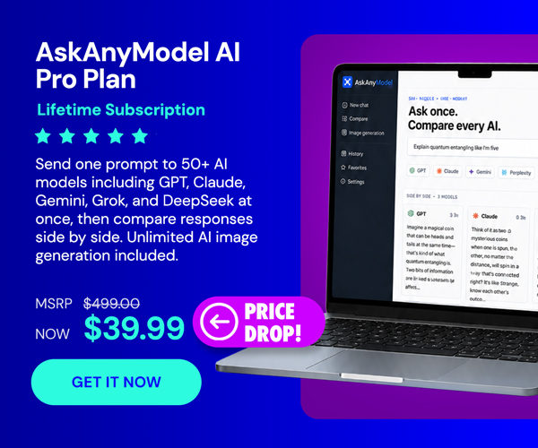 AskAnyModel AI Pro Plan: Lifetime Subscription