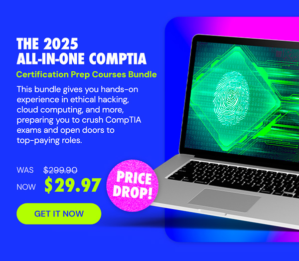 The 2025 All-in-One CompTIA Certification Prep Courses Bundle
